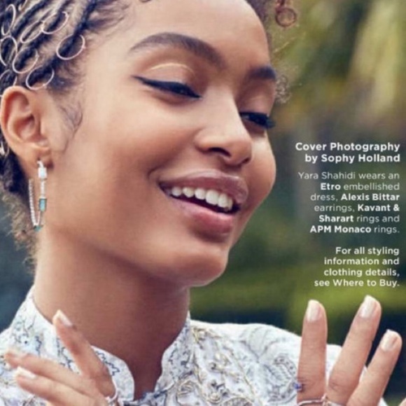 Alexis Bittar Lightweight Turquoise Black Gold Baguette Punk Hoop Post Earrings - Picture 8 of 9